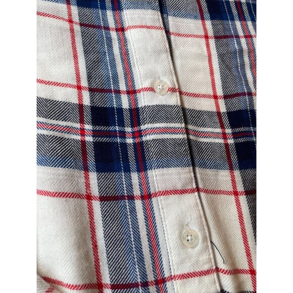 Max Jeans Womens Tartan Plaid Button-Down Shirt 1X - Picture 7 of 8